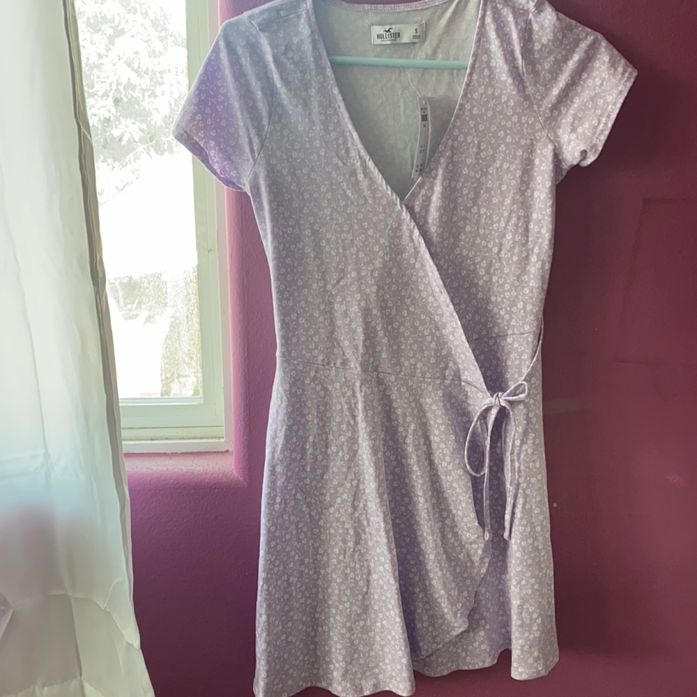 Brand new purple floral Hollister dress with tags